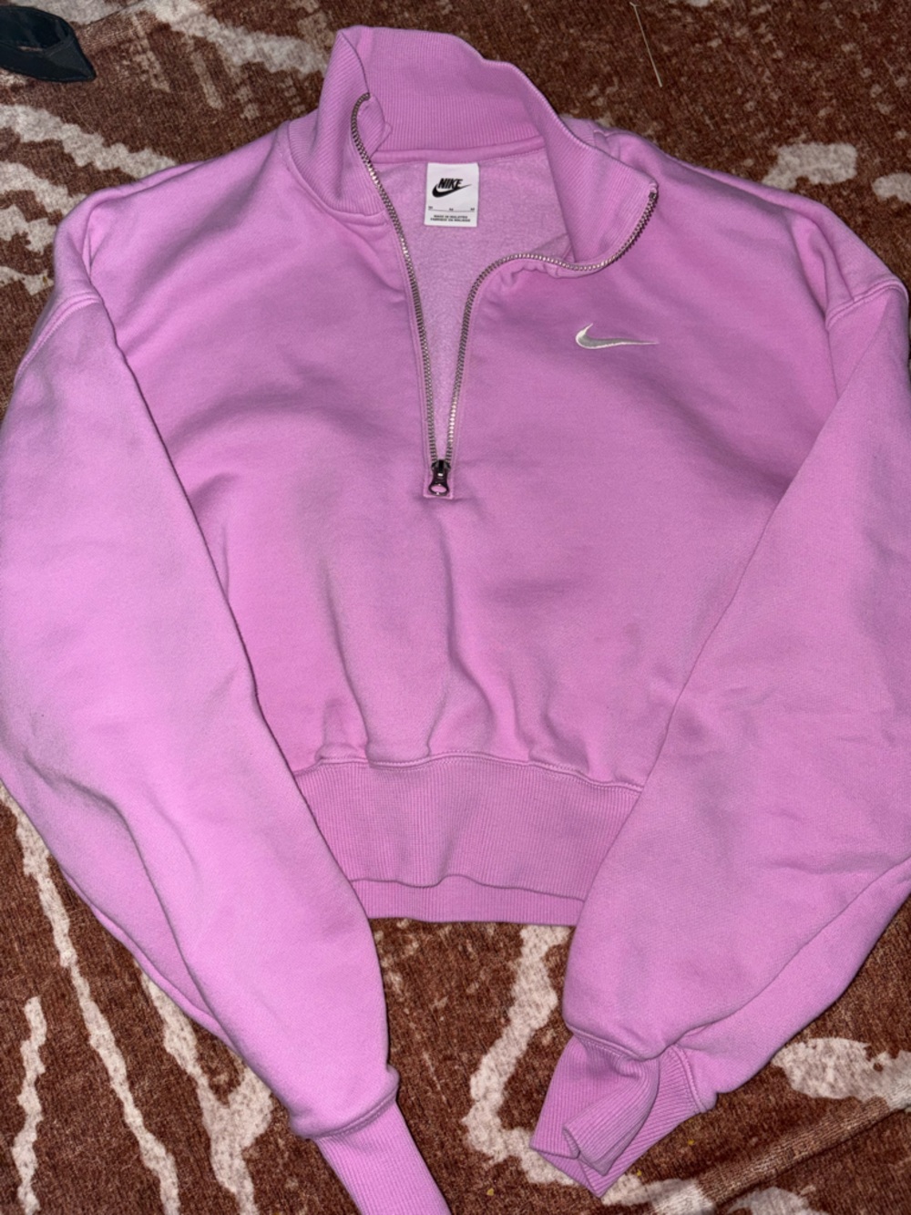 Nike Lavender Pink Half-Zip Pullover